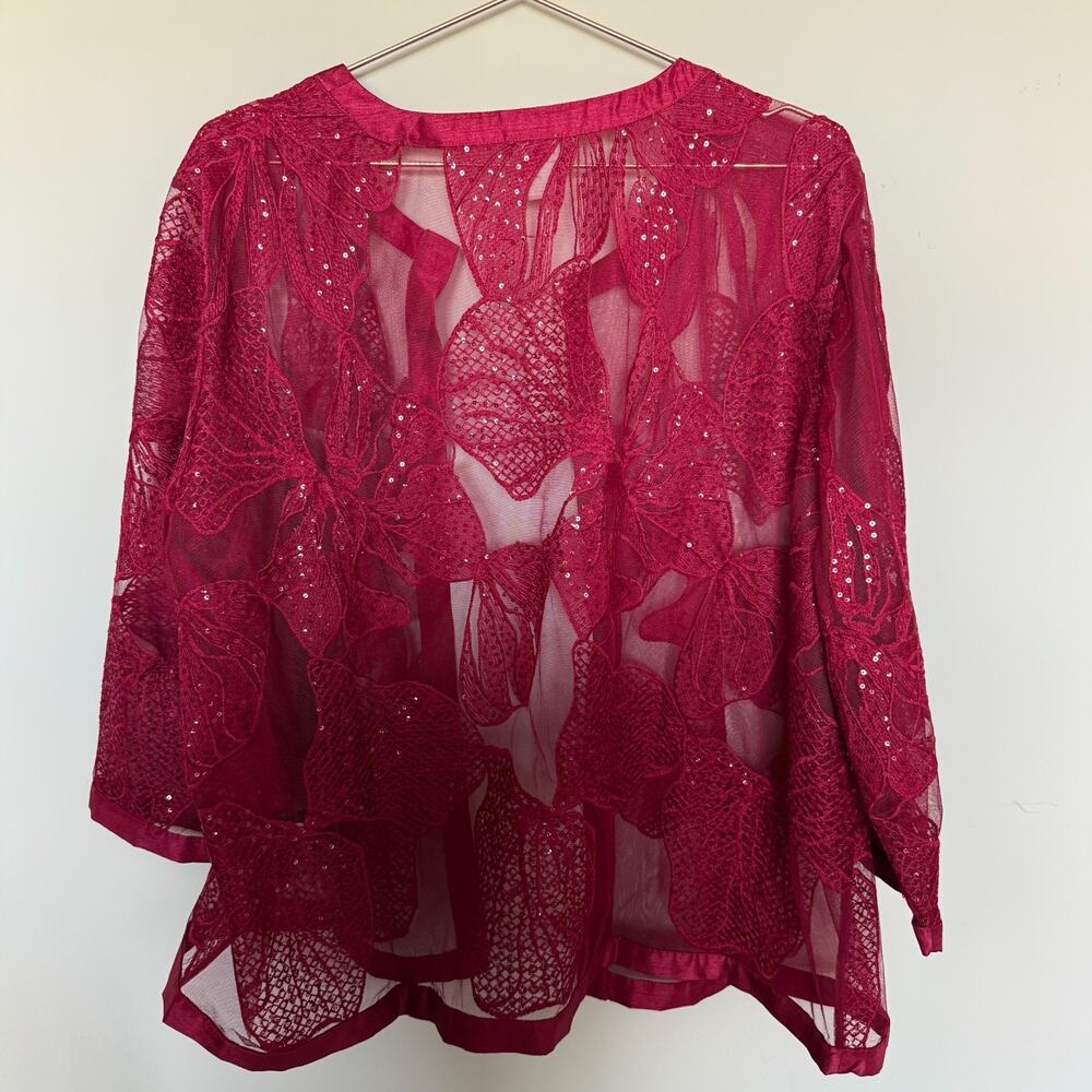 Chico's Travelers Womens Embellished Novelty Two Piece Set Size 4 US 20/22 NEW - Picture 7 of 12
